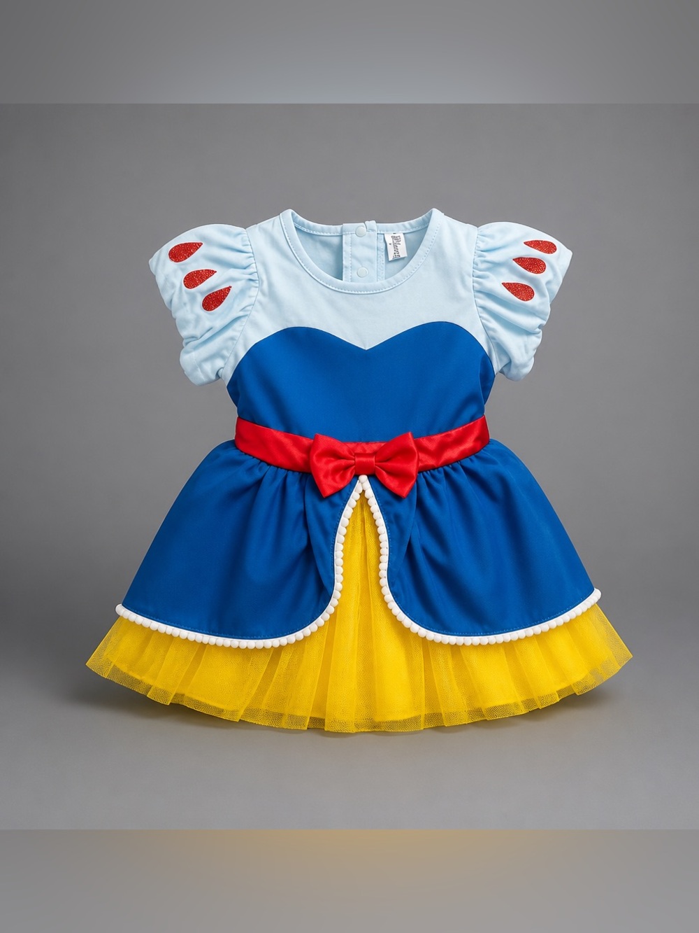 Girls Blue, Yellow & Red Disney SnowWhite Princess One Piece Costume Outfit